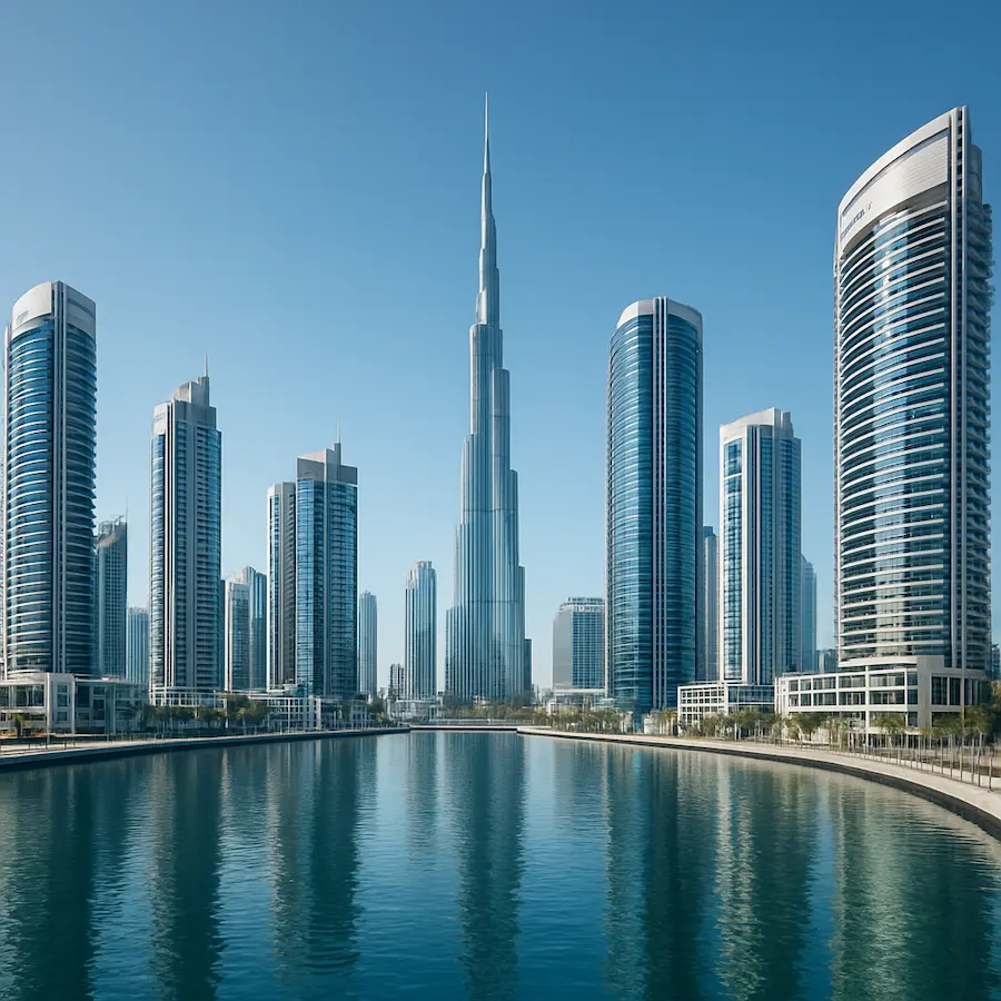 Residential towers and neighbourhoods in Business Bay, Dubai